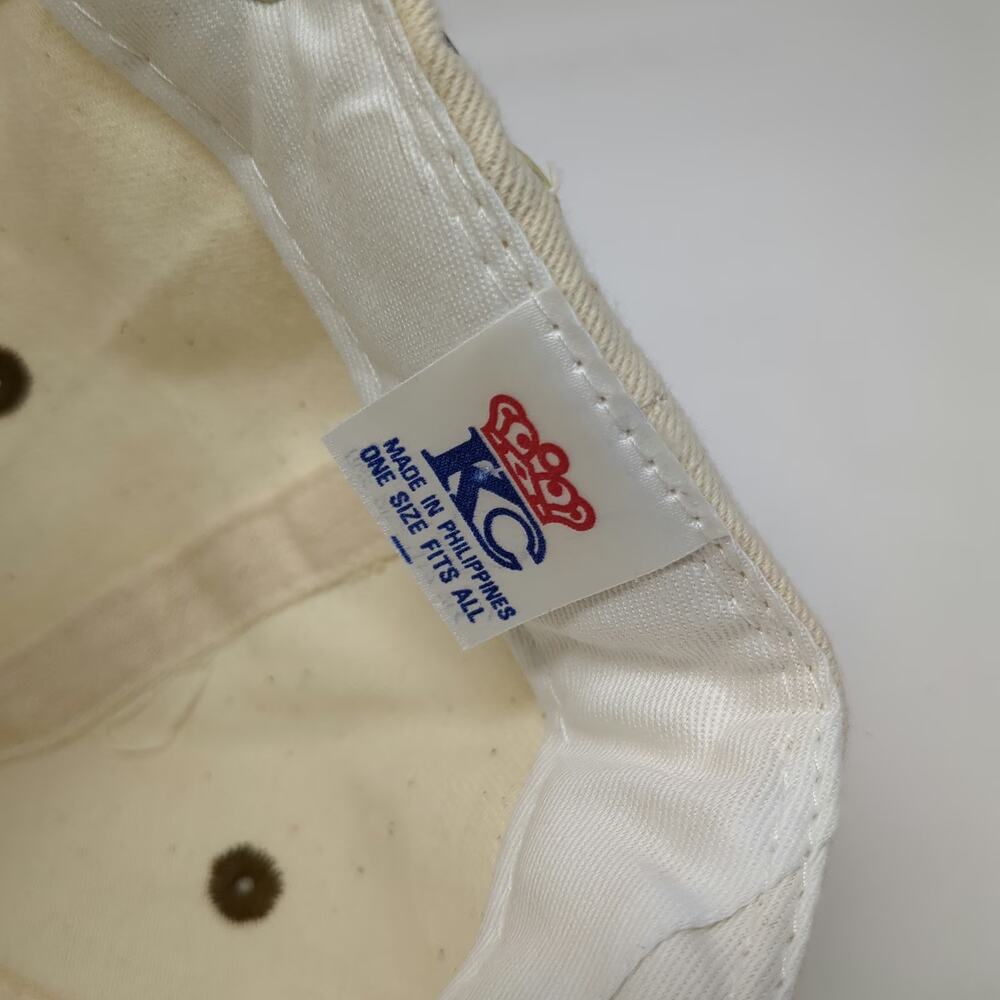 KC Baseball Cap Beige One Size Faux Suede Brim Will Golf 4 Food Novelty Hat - Picture 9 of 9